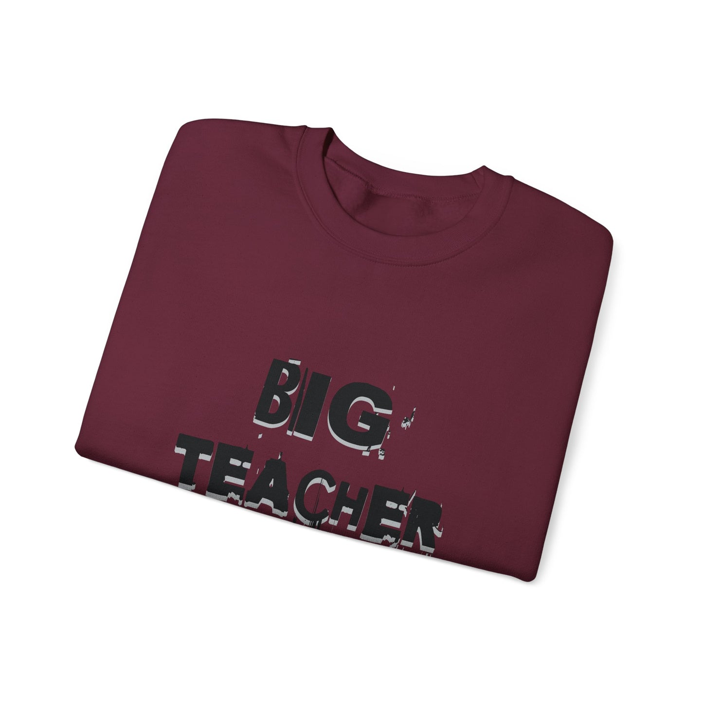 Big Teacher Energy Sweatshirt, Teacher Gift, Unisex Crewneck, Classroom Apparel, Motivational Sweatshirt, Perfect for Educators