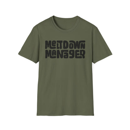 Unisex Meltdown Manager T-Shirt, Funny Graphic Tee, Gift for Event Planners, Office Humor Top, Casual Wear, Birthday Present, Stress [...]