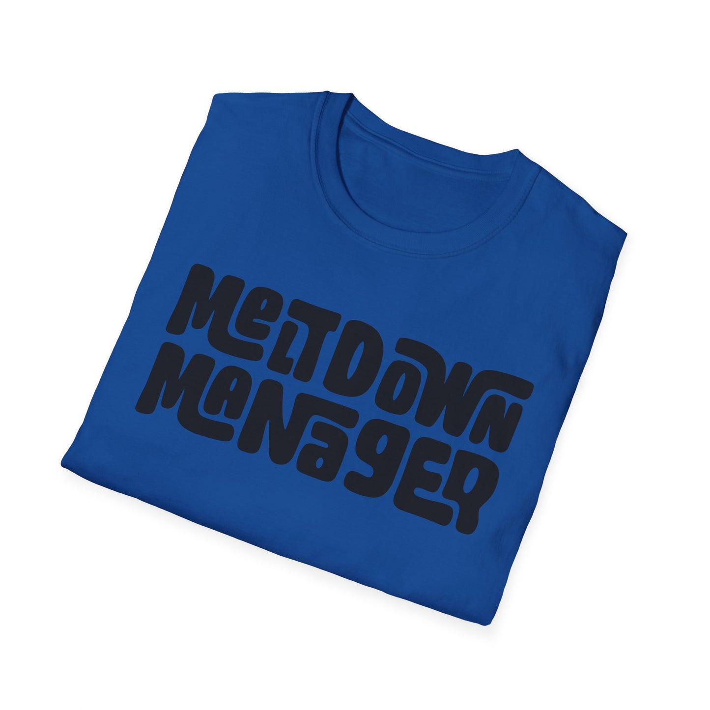 Unisex Meltdown Manager T-Shirt, Funny Graphic Tee, Gift for Event Planners, Office Humor Top, Casual Wear, Birthday Present, Stress [...]