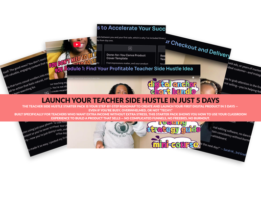 Launch Your Teacher Side Hustle in 5 Days